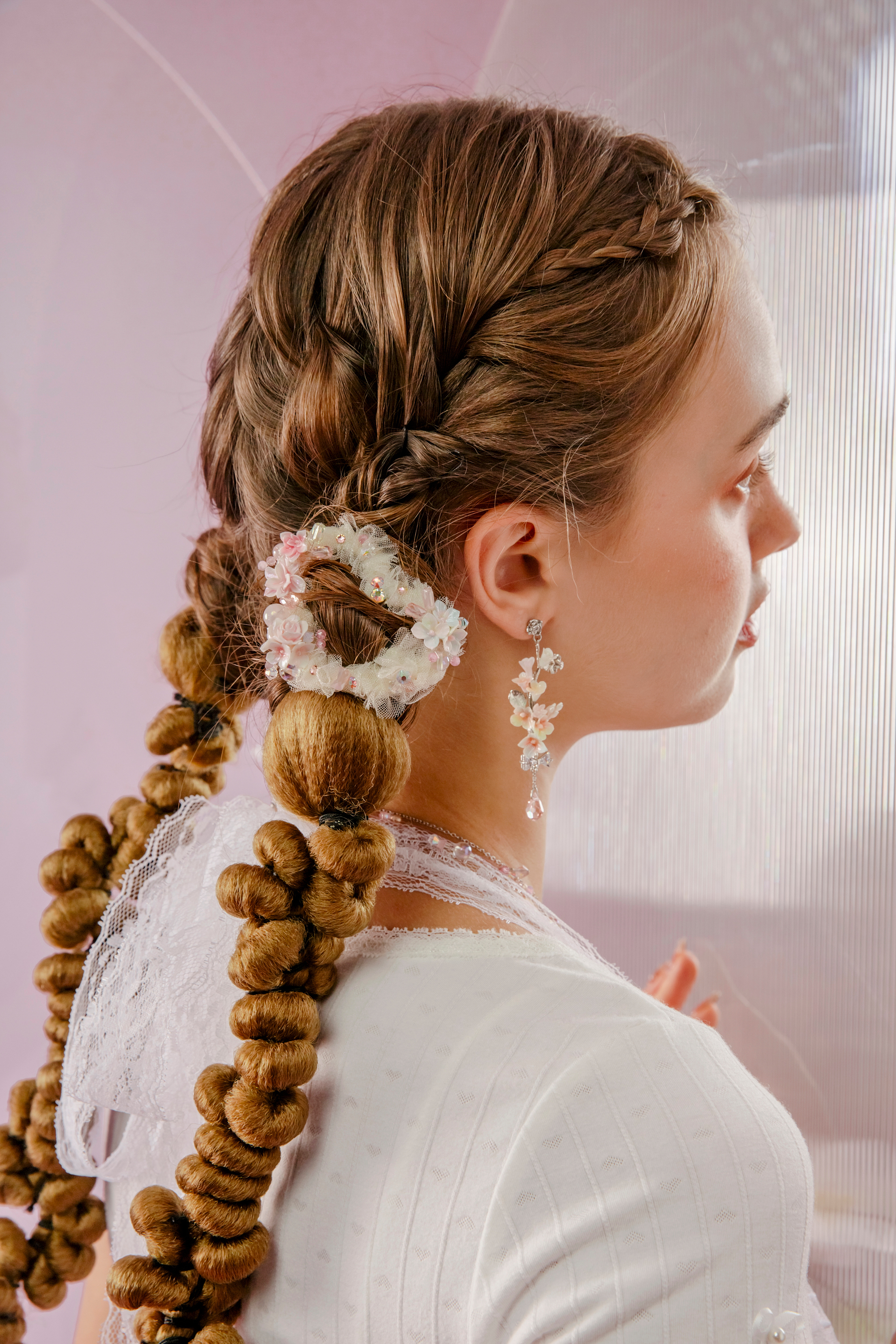 Silken Breeze Heart Donut Hair Clip