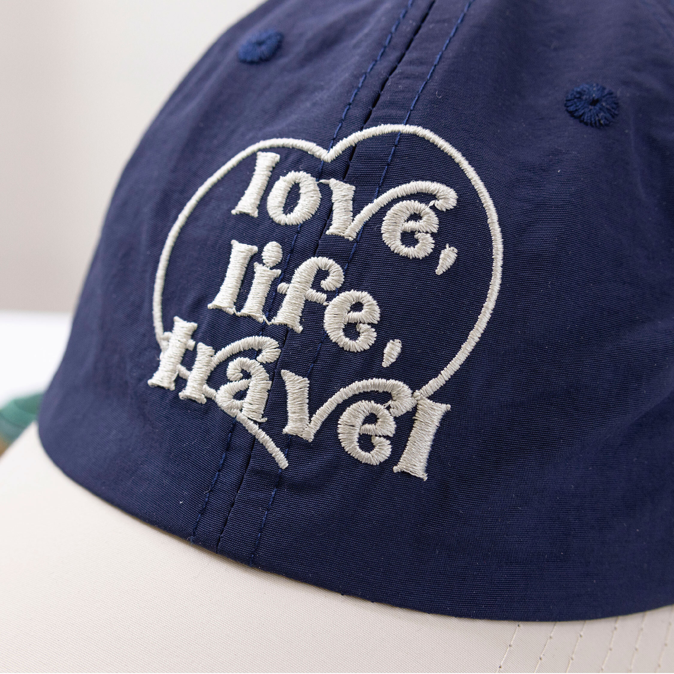 【JA1504】藍白英字刺繡速乾棒球帽