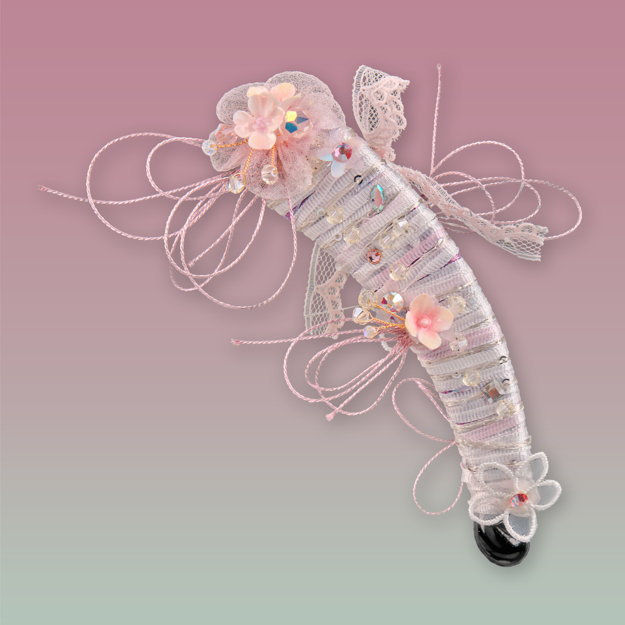 仙影金線絲帶香蕉髮夾