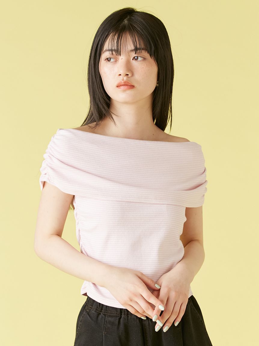 [預購] 折扣 LILY BROWN 露肩剪裁上衣