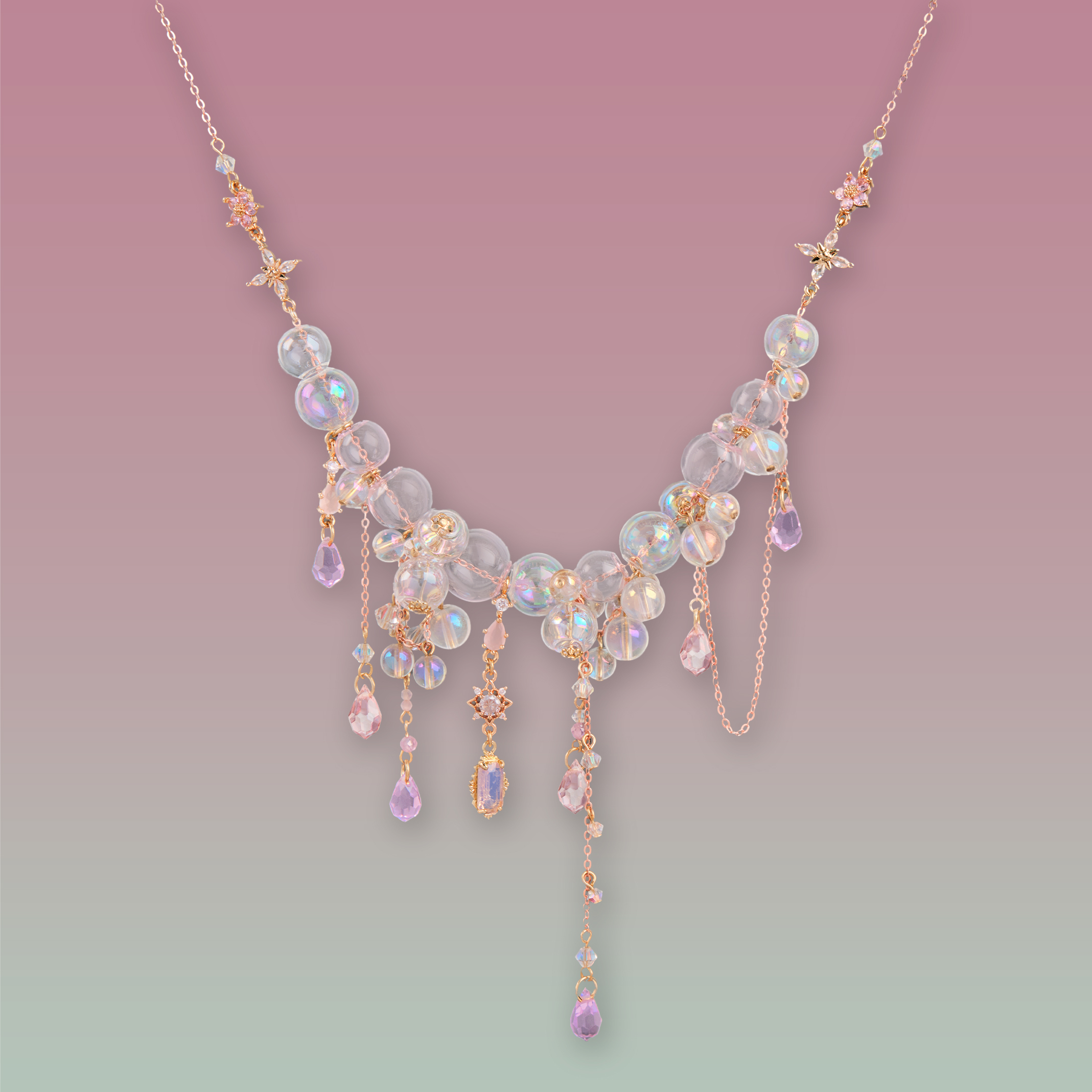 Bubble Capriccio POM POM S925 Collar Necklace