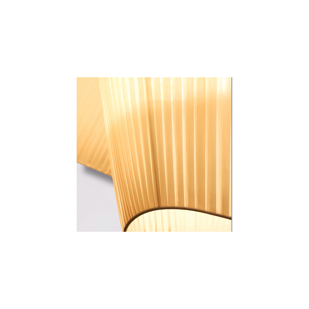 Kort吊燈，優雅百搭的柔美造型，布料縐褶感，使光暈折射的更溫潤特別