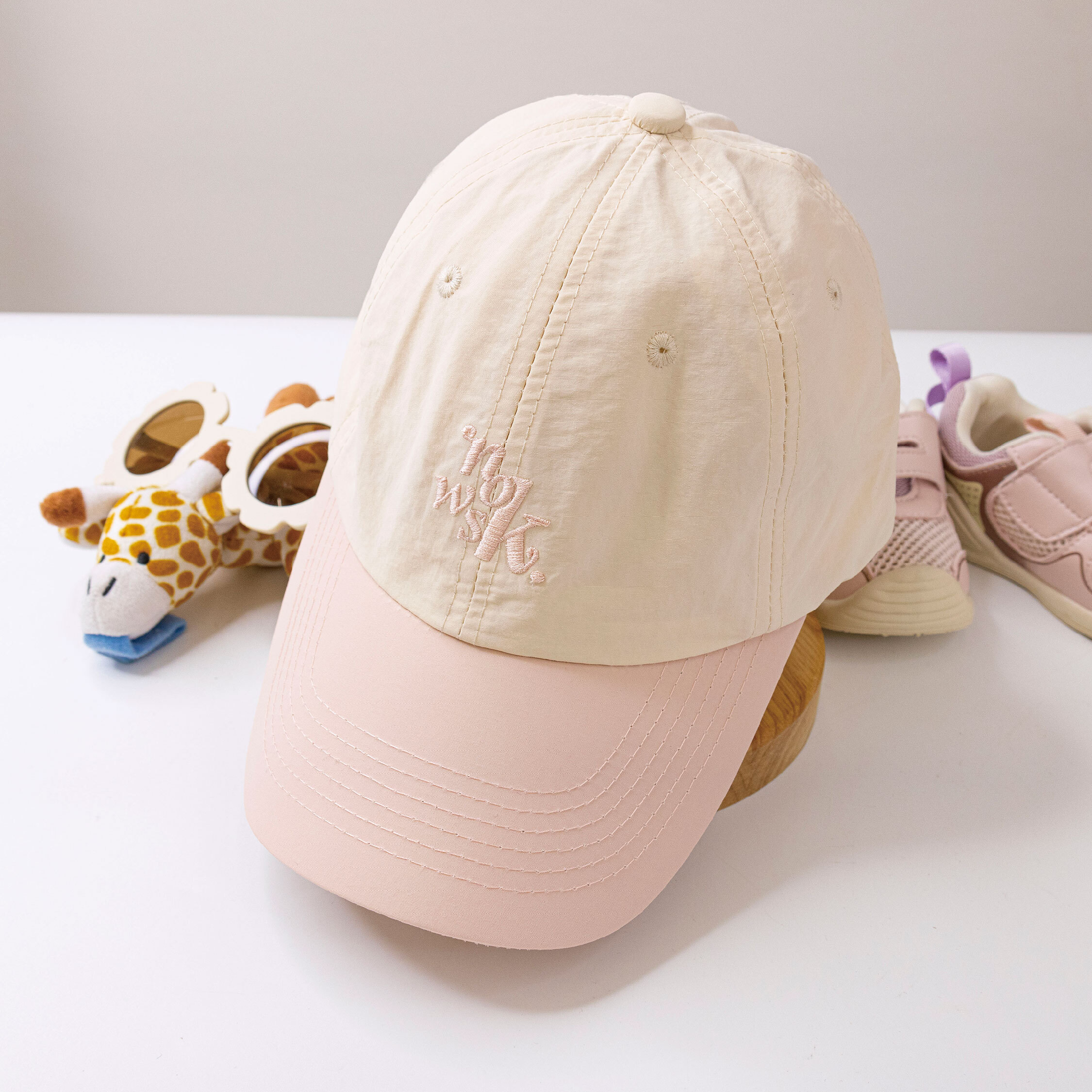 【JA1502】粉嫩字母速乾棒球帽