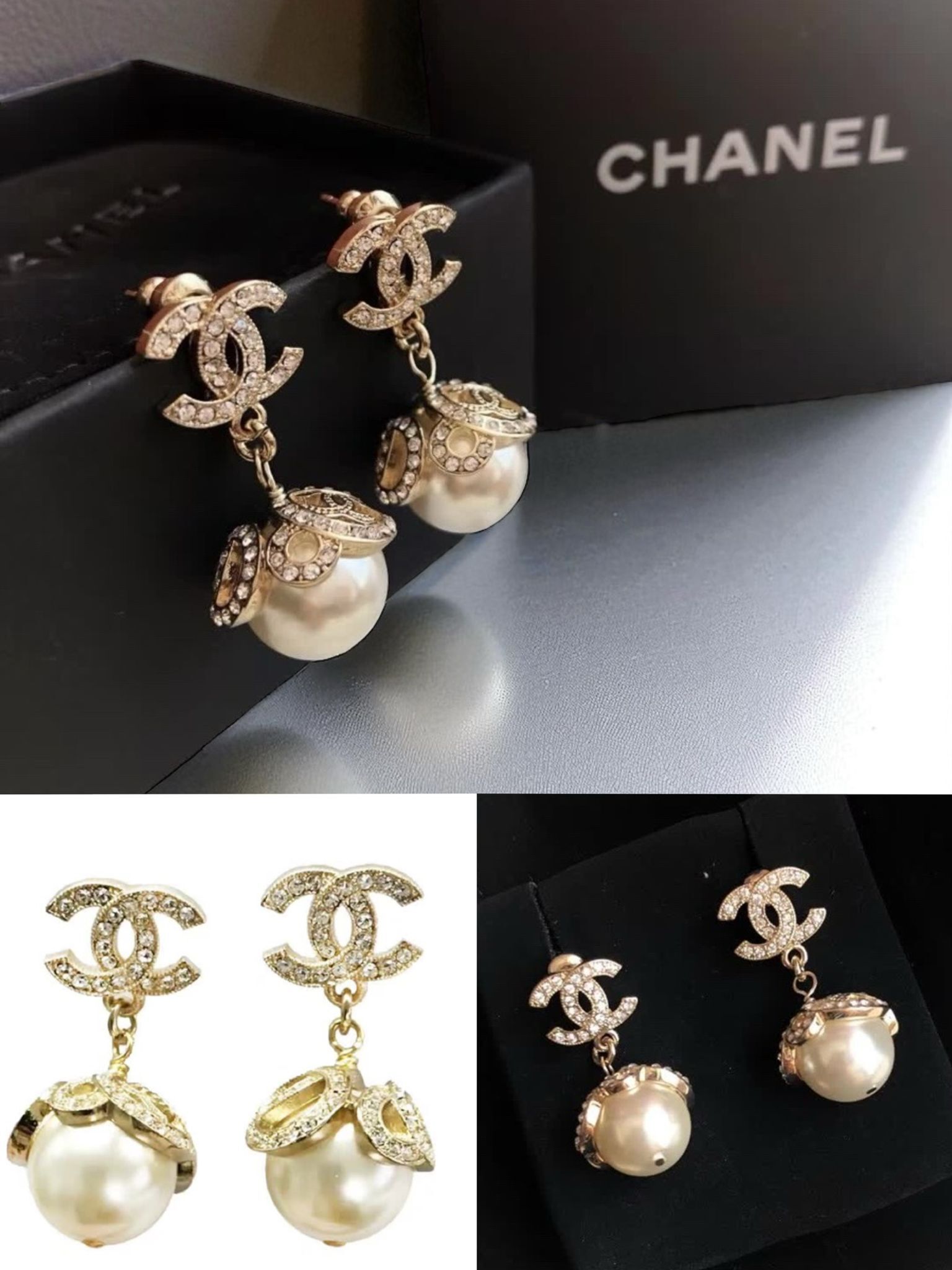 Chanel 2025早秋「雙C珍珠耳環」