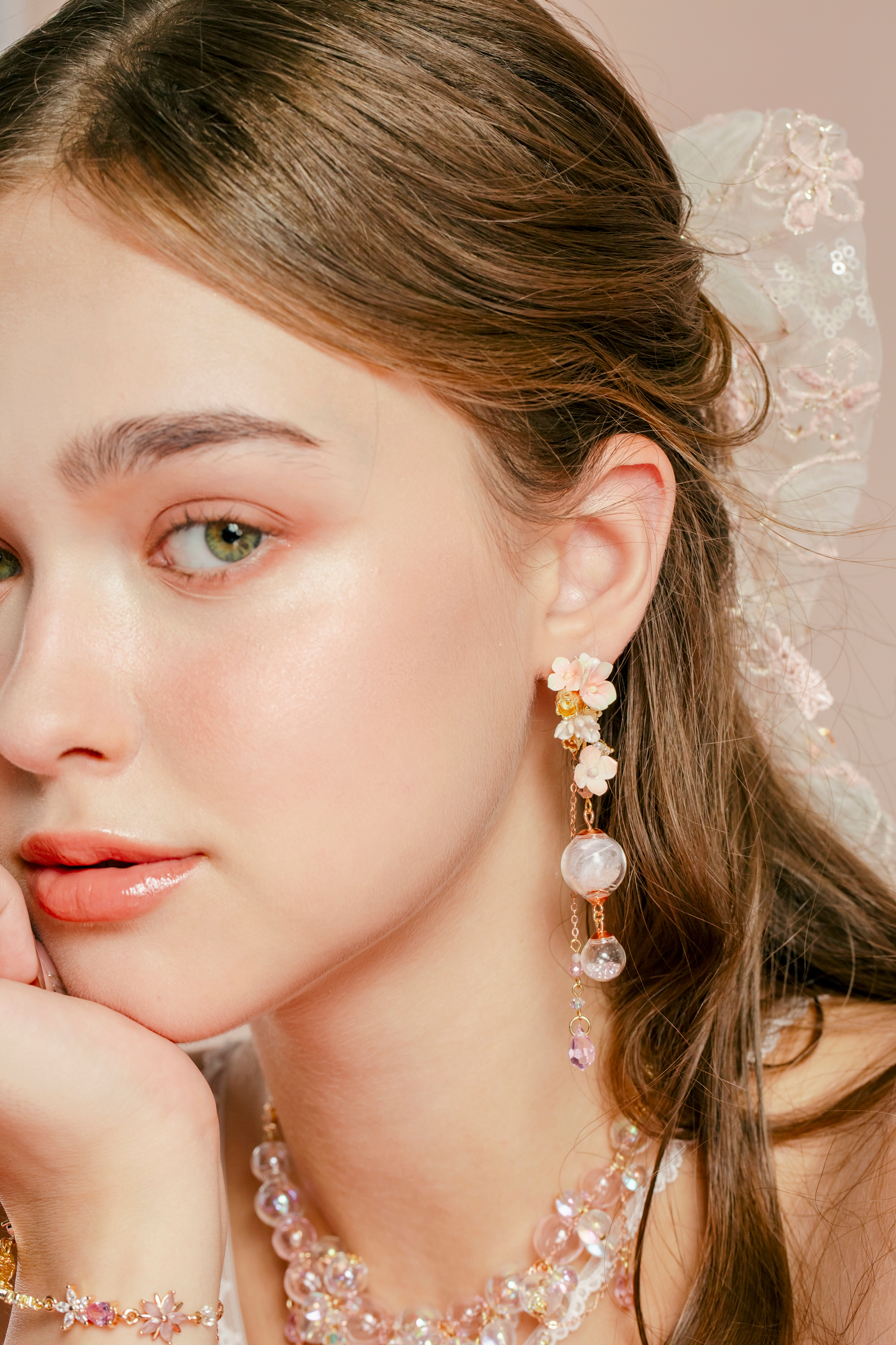 羽光溫室POMPOM耳環