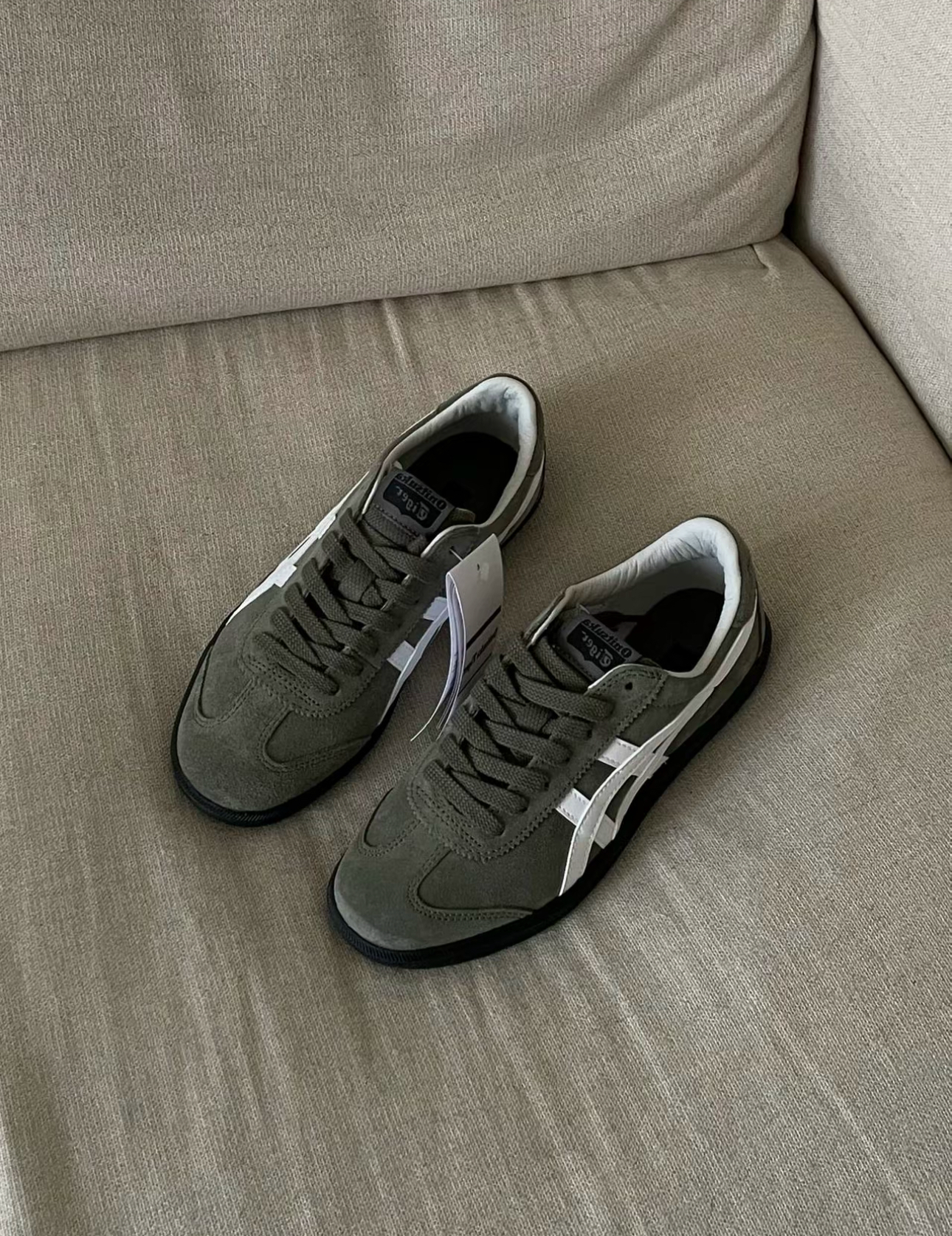 虎之助 代購】Onitsuka Tiger Tokuten鬼塚虎復古德訓鞋墨綠1183A907-300