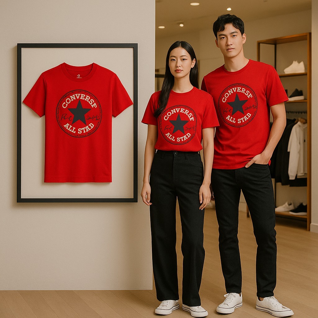 【現貨】G062903 Converse 中童短袖上衣 (紅色)