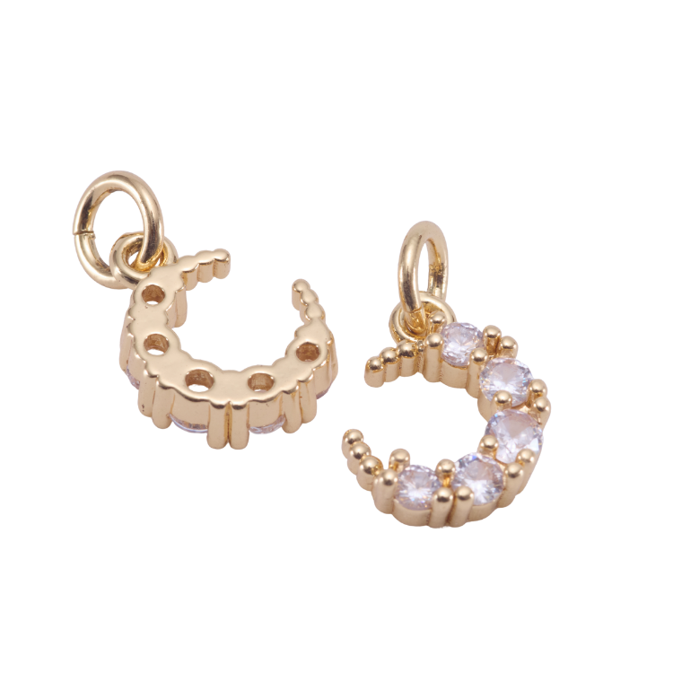 月亮｜K金｜吊飾