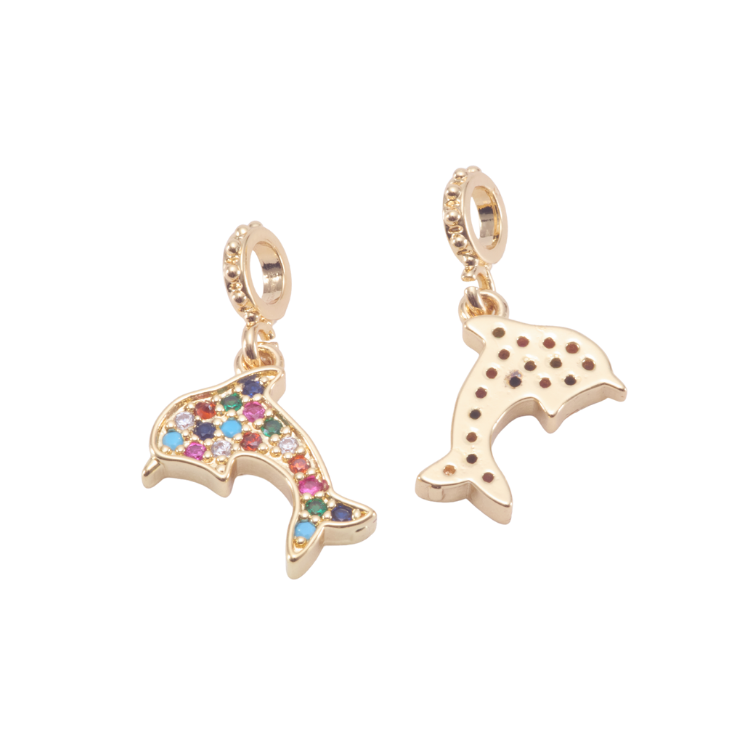 海豚｜K金｜吊飾