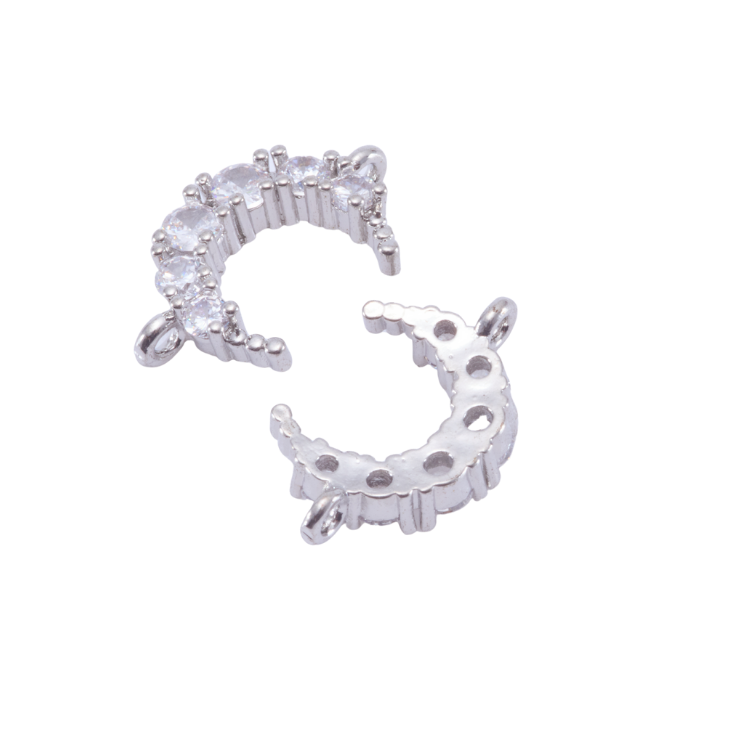 月亮雙｜K金｜吊飾