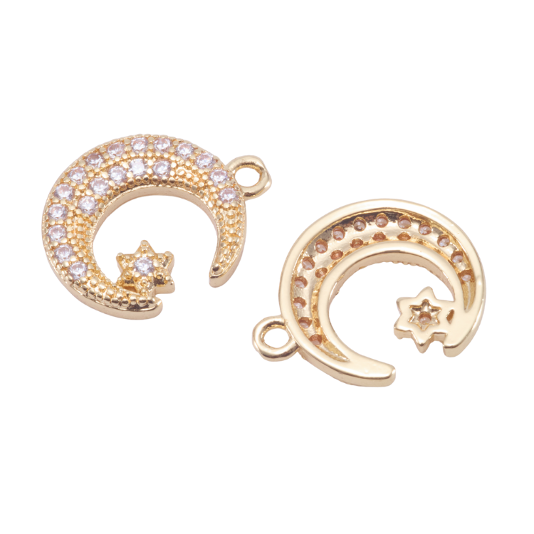 星星月亮｜K金｜吊飾