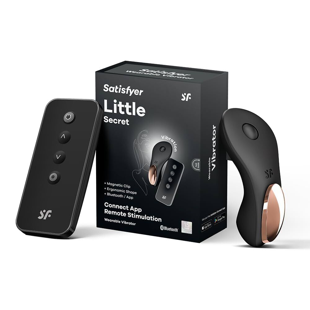 Satisfyer Little Secret 遙控穿戴式震動器 黑色