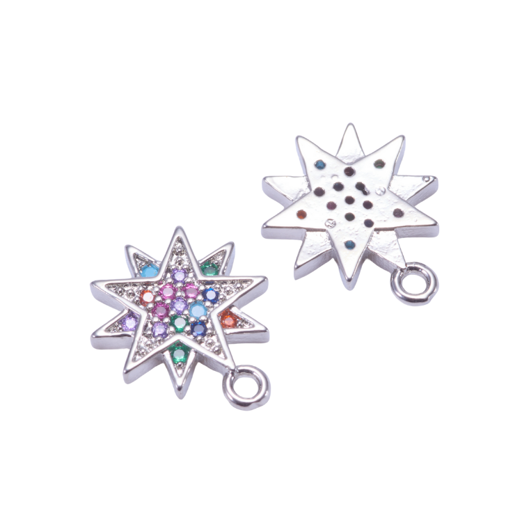 雙星｜K金｜吊飾