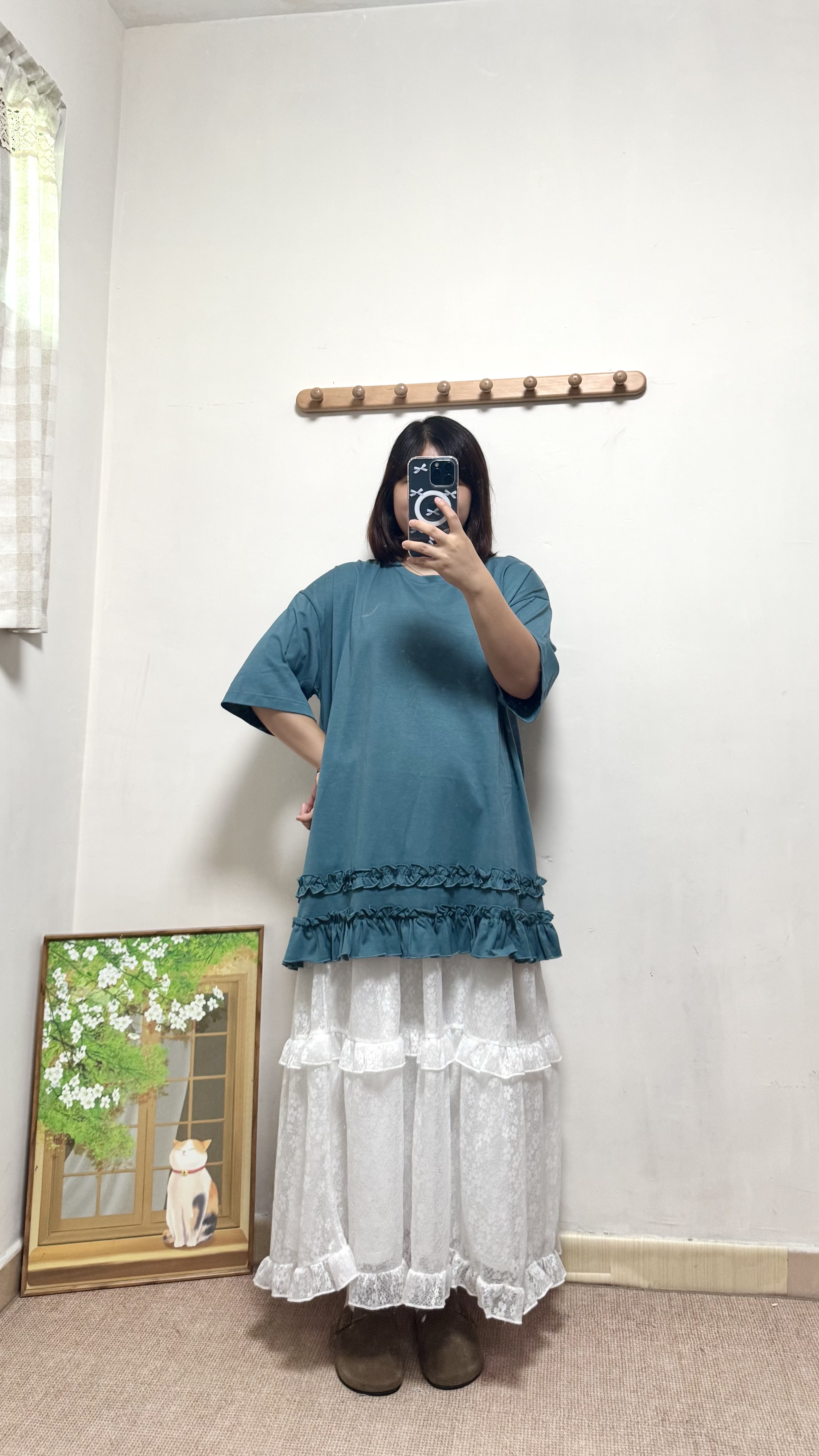 雙層Ruffle Oversized Tee