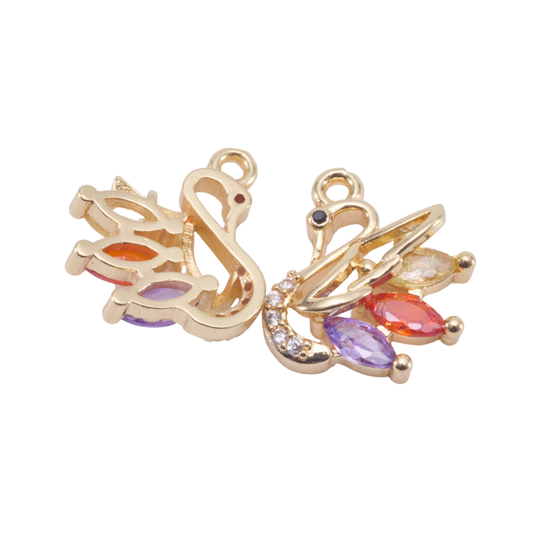 天鵝｜K金｜吊飾