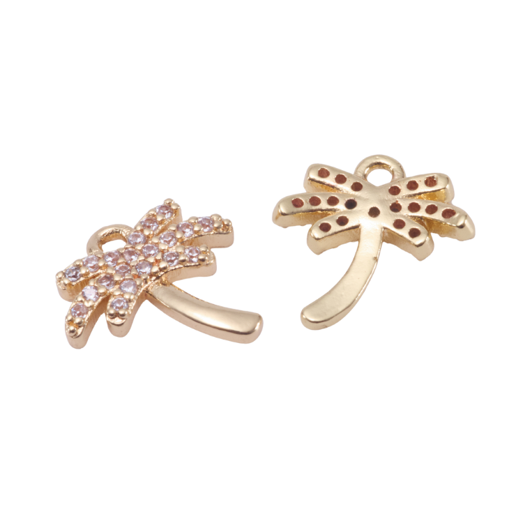 椰子樹｜K金｜吊飾