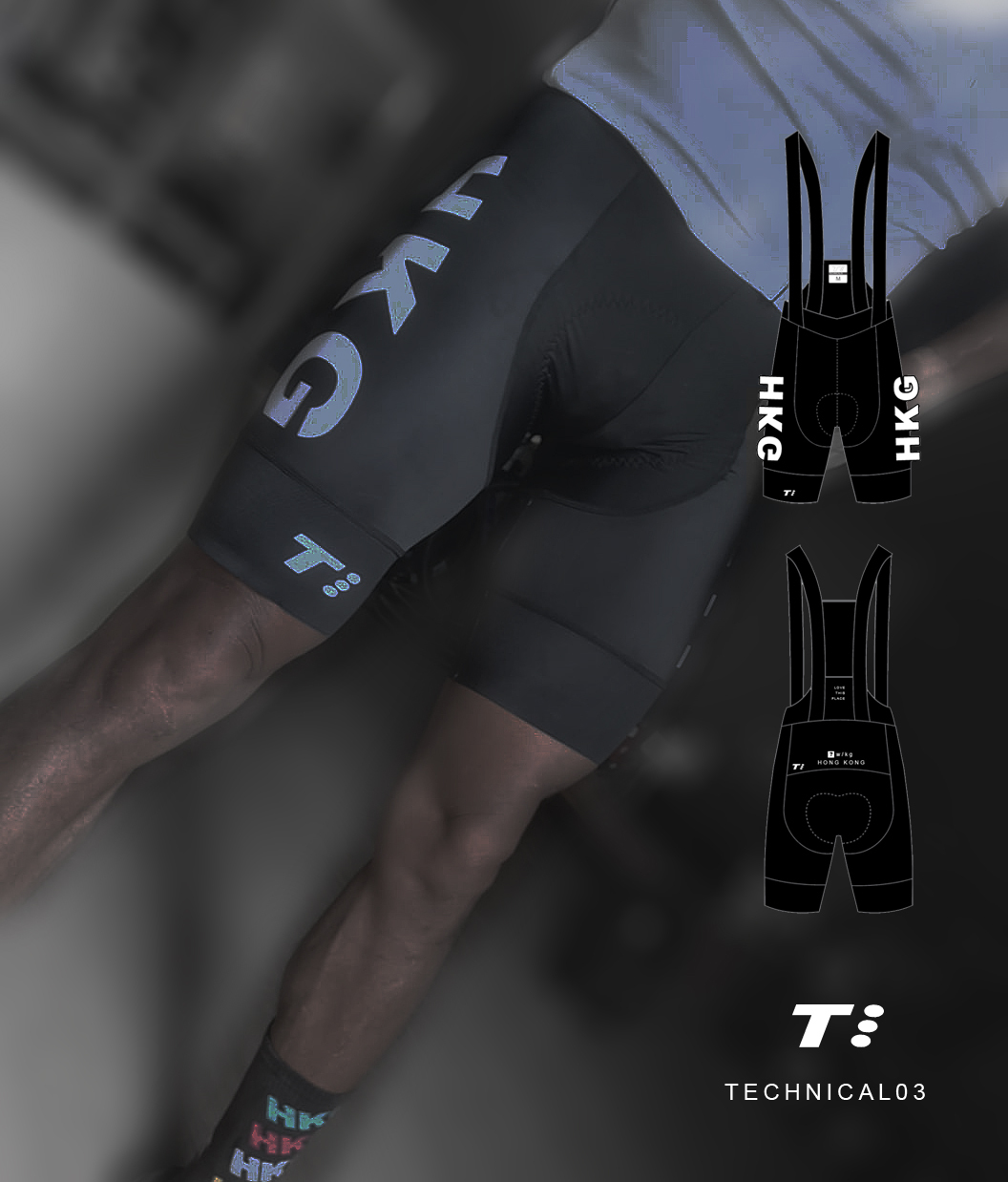 T3 HKG Bibshort Black2