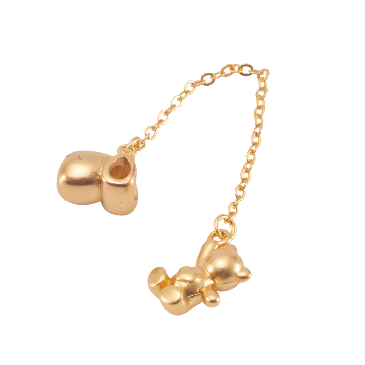 小熊｜K金｜沙金｜掛鍊