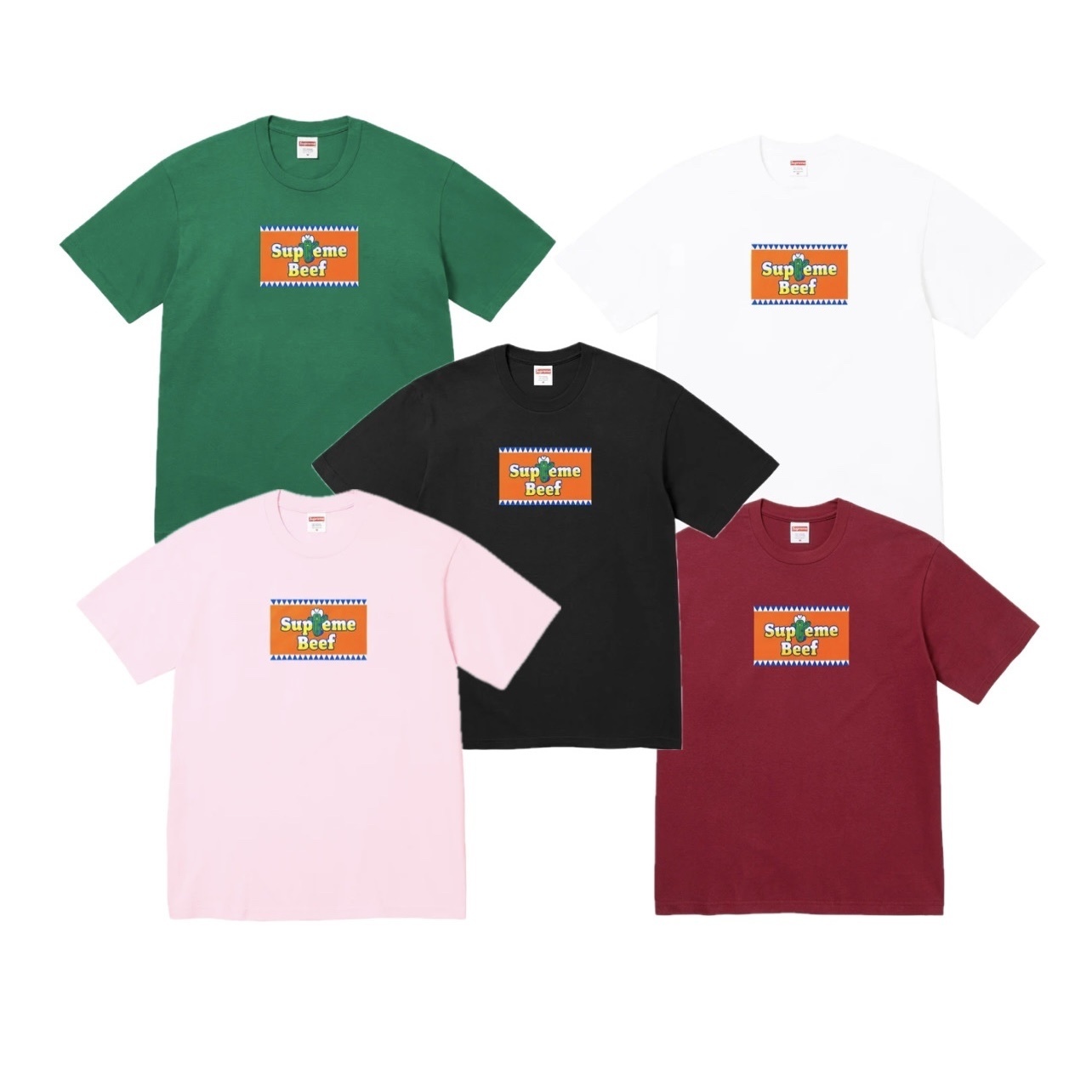 SUPREME 25SS Beef Tee 牛肉 仙人掌 卡通字母 短T 短Tee 短袖上衣