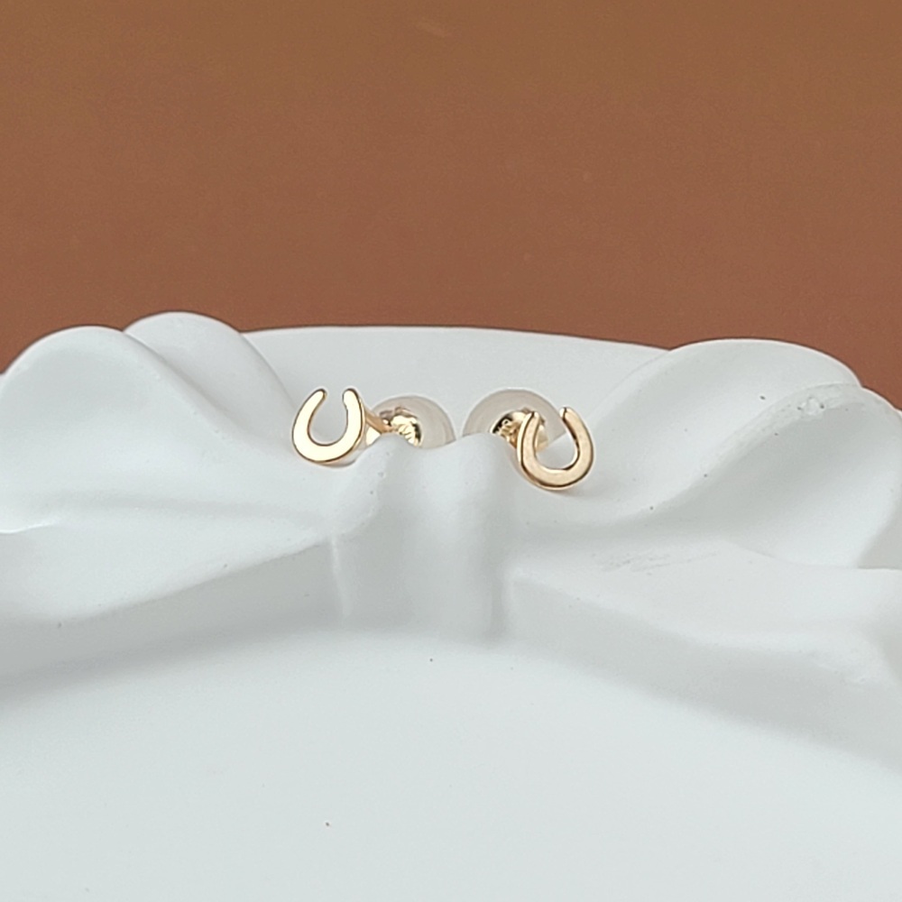 【me.luxe】K10簡單馬蹄耳環