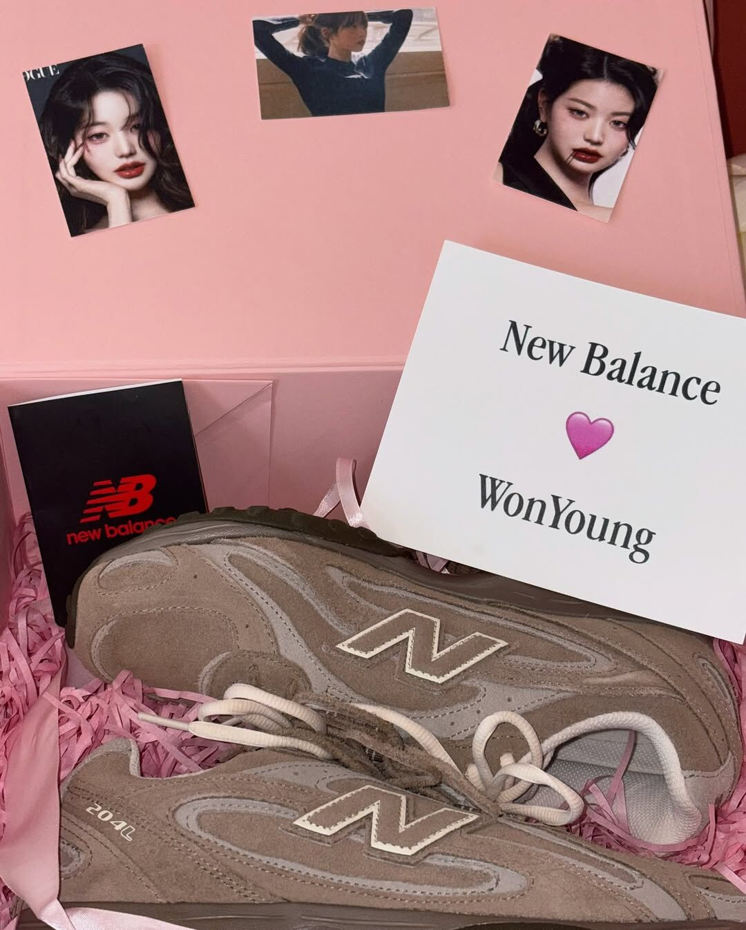張員瑛同款！NEW BALANCE 204L 麂皮復古 miumiu 雙鞋帶 灰棕色