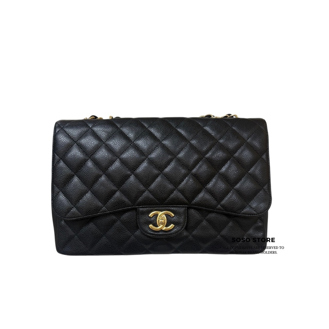Chanel CF Maxi Jumbo - Black /Ghw