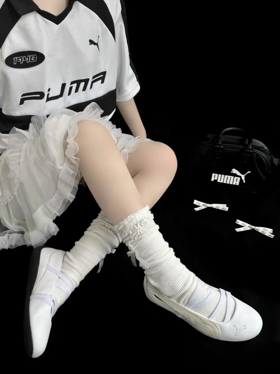 PUMA SPEEDCAT BALLET 賽車鞋 芭蕾舞鞋 涼鞋 白奶油 白色 米白 女鞋 403587-02 / 調貨