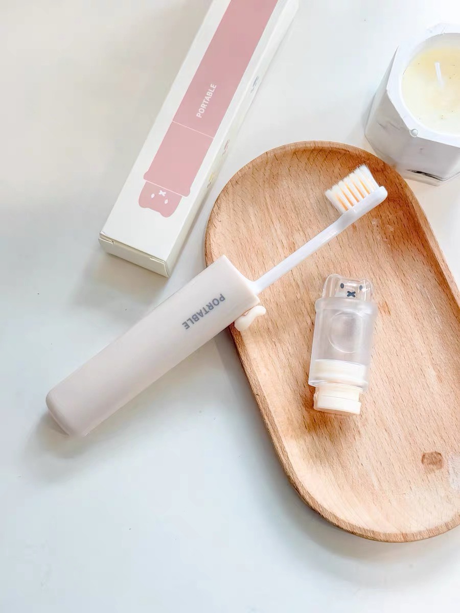 一體式 旅行折疊 牙刷