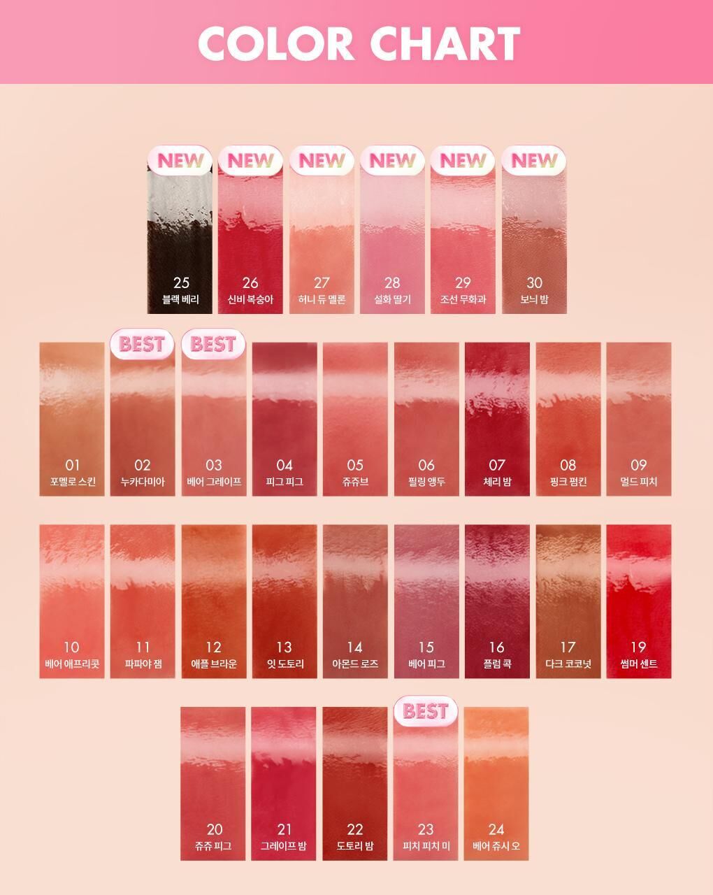 rom&nd 果汁唇釉2.0