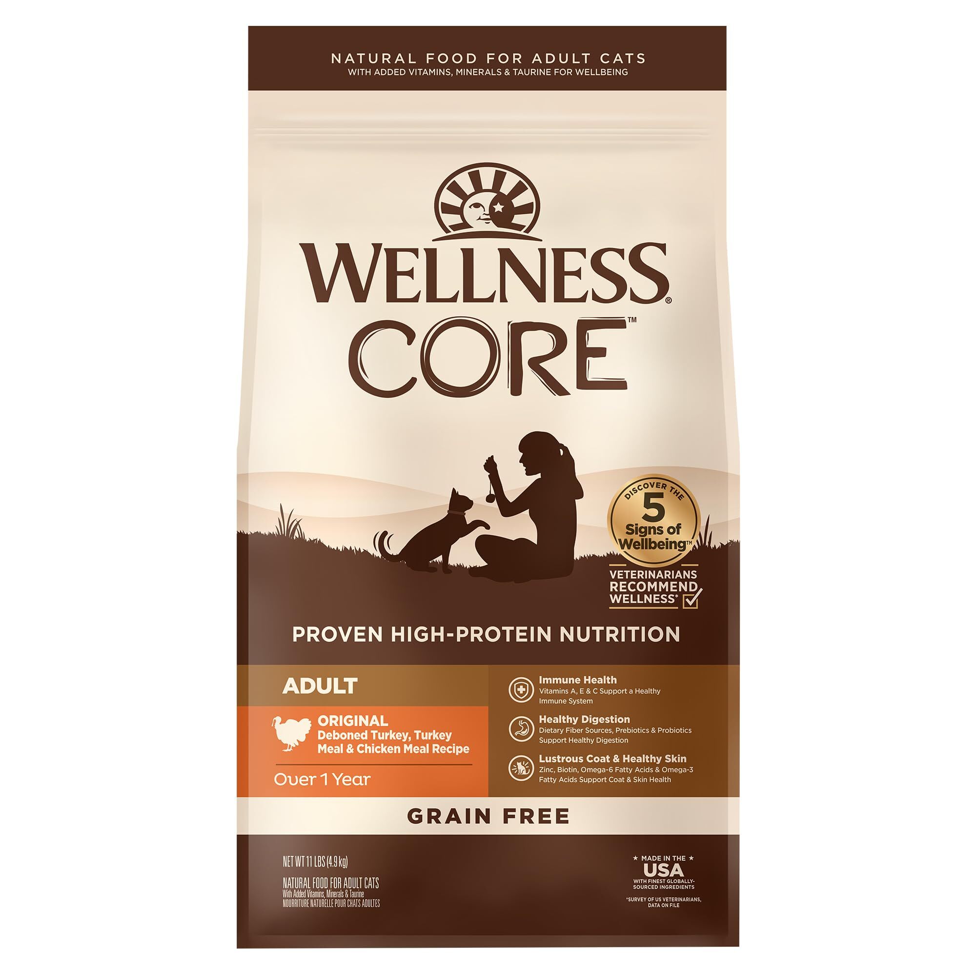 (原裝代理行貨) WELLNESS CORE 火雞拼雞肉配方 (無穀物) 11lbs