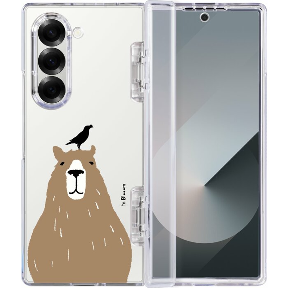 印花樂聯名三星手機殼/Samsung Galaxy Z Fold6/印花動物園/水豚與八哥