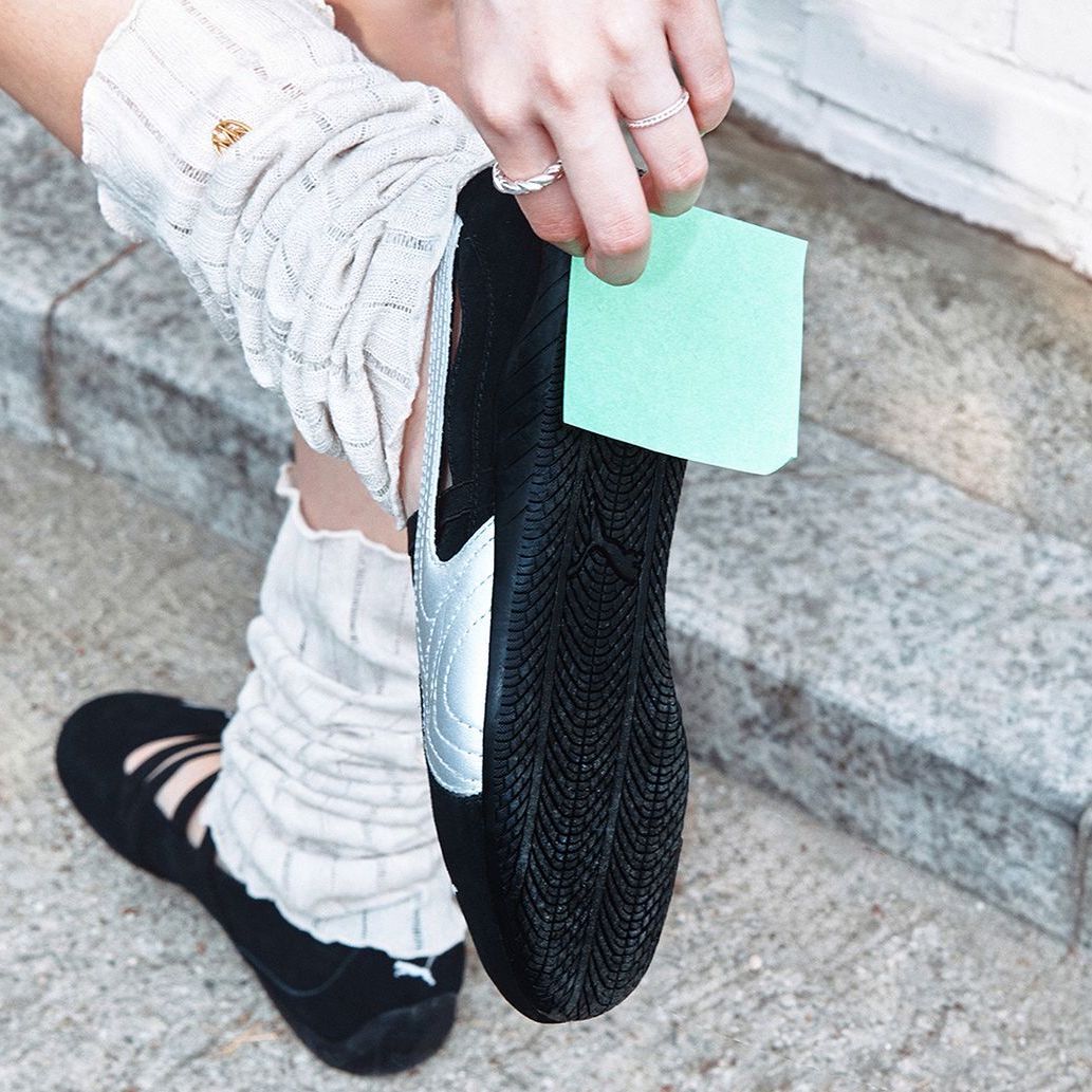 PUMA SPEEDCAT BALLET 賽車鞋 芭蕾舞鞋 涼鞋 黑銀 液態銀 麂皮 女鞋 406114-01 / 預購