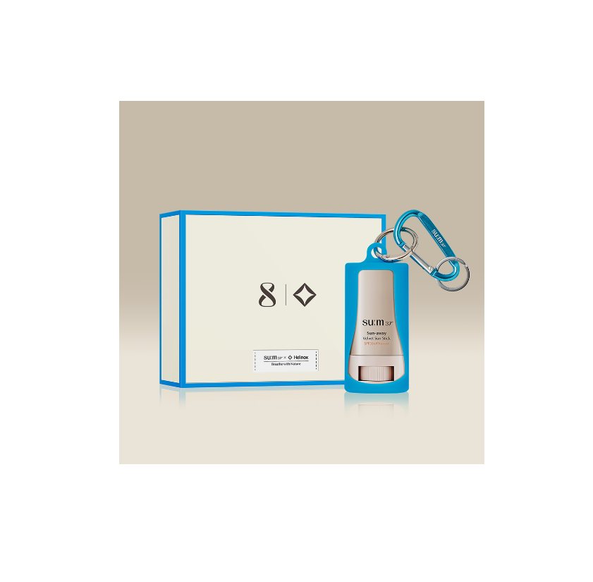 【su:m37  × Helinox 聯名限定 Sun Stick 絲絨柔霧防曬棒 18g】