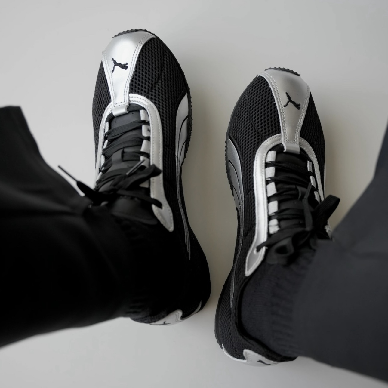 PUMA H-STREET 黑銀 網布 薄底鞋 休閒鞋 彪馬 403692-02