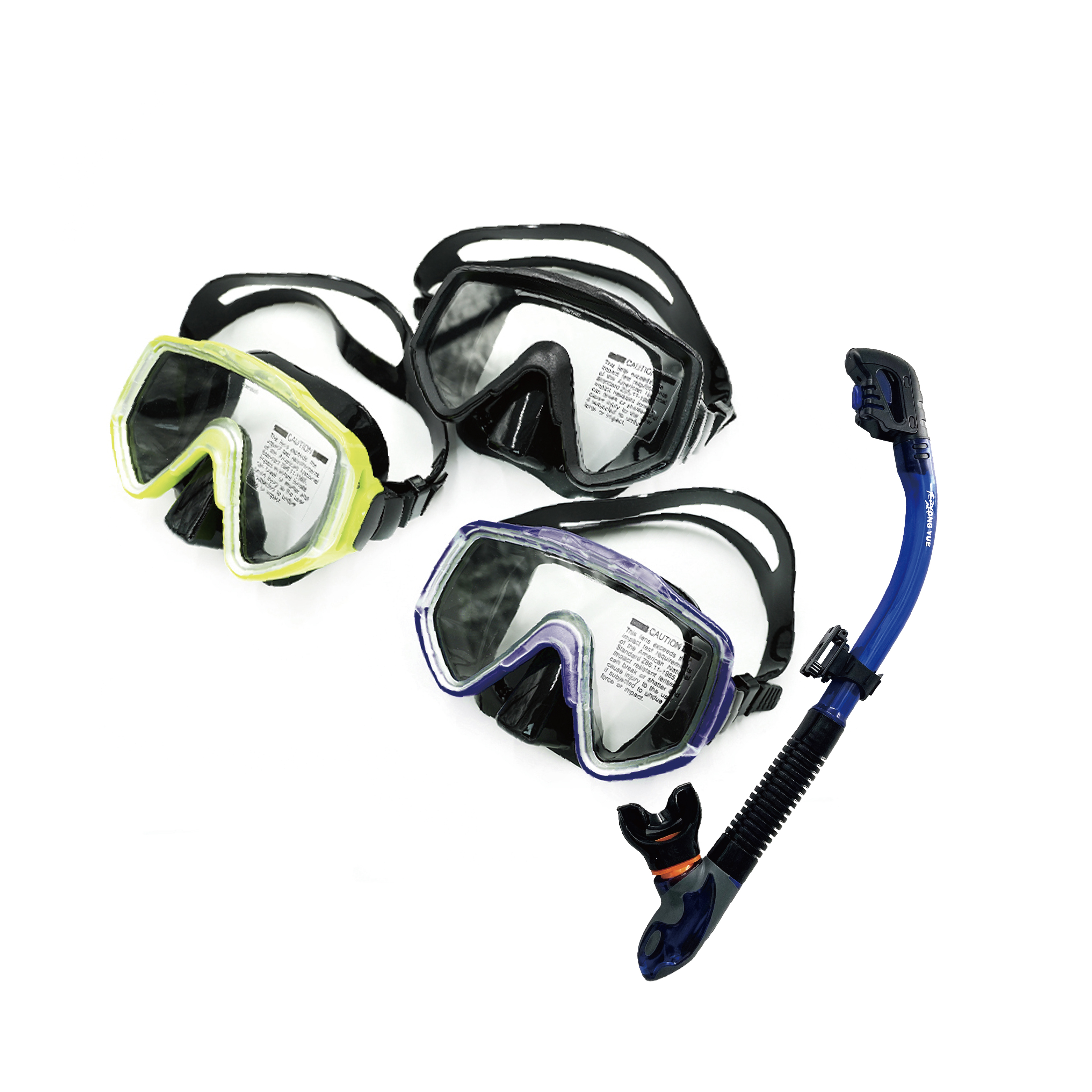 YONGYUE矽膠面鏡呼吸管組-M43S