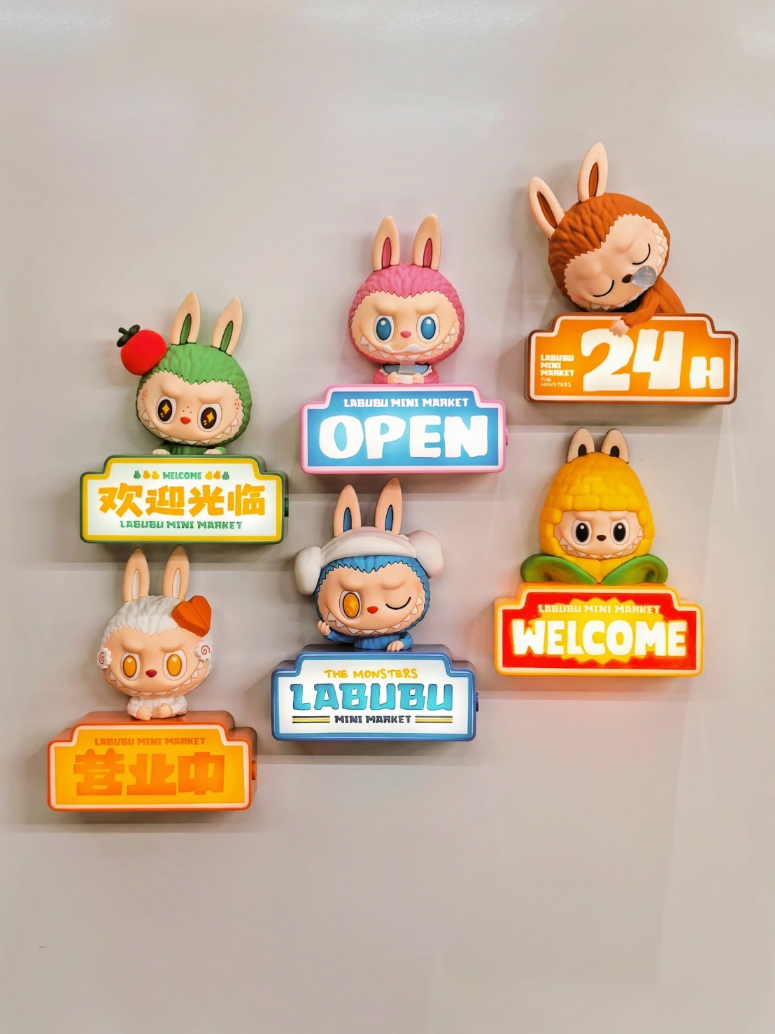 THE MONSTERS LABUBU 怪味便利店 盲盒 冰箱貼 發光磁鐵
