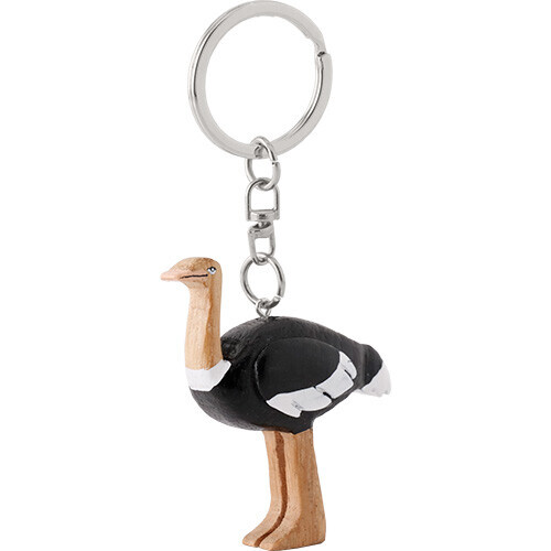 手工原木動物鑰匙圈