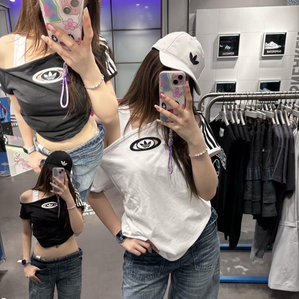 ADIDAS Campus 斜肩上衣