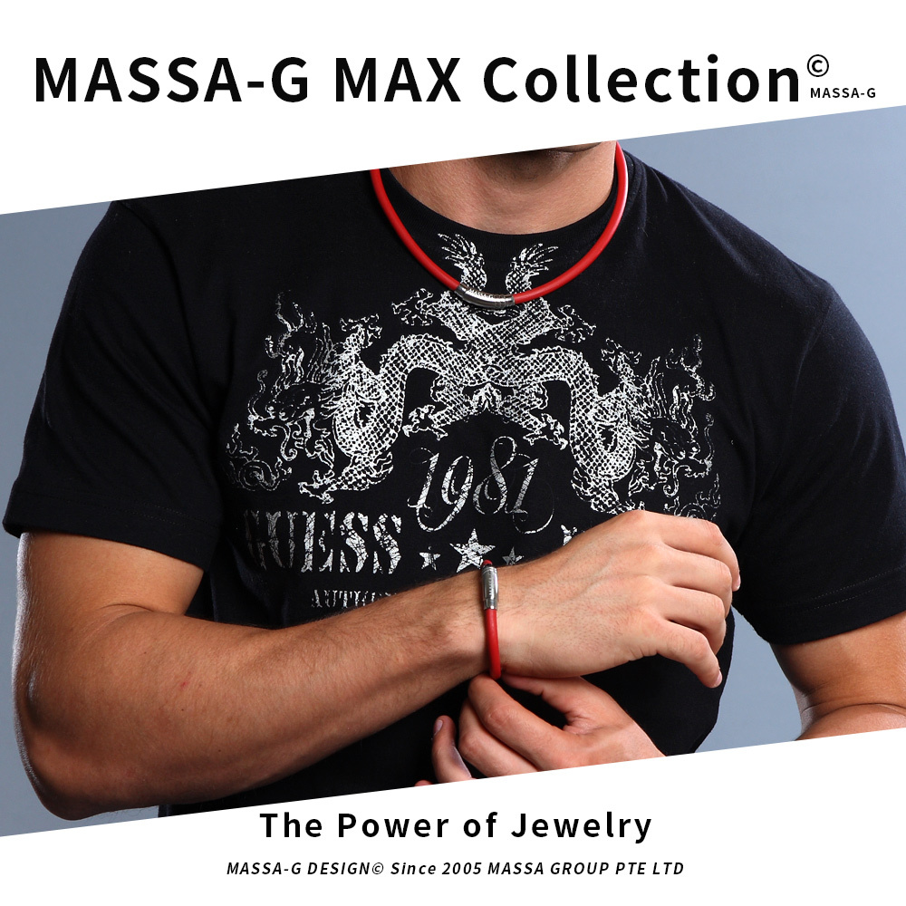 MASSA-G 純鈦系列【H-Fever型‧色 潮】鍺鈦手環(6mm)