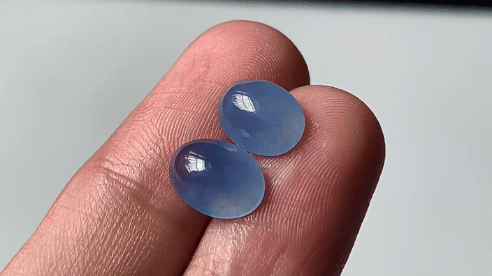 618323 翡翠滿紫色蛋面