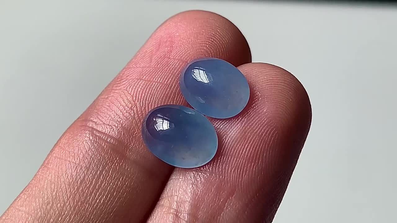 翡翠滿紫色蛋面,天然翡翠A玉, 緬甸玉, Jade, Jadeite