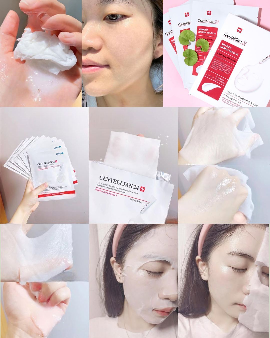 現 貨丨CENTELLIAN 24 特效抗敏煥白淡斑營養面膜DERMA MASK Ⅲ Intensive Formula 1盒10片