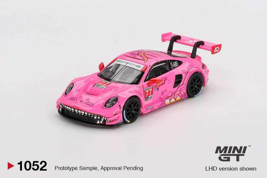 【預訂】Mini GT 1052 Porsche 911 GT3 R #77 AO Racing 2024 IMSA ROAD AMERICA