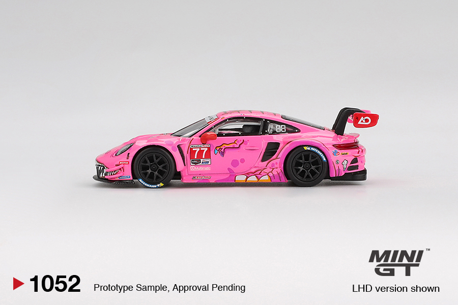 【預訂】Mini GT 1052 Porsche 911 GT3 R #77 AO Racing 2024 IMSA ROAD AMERICA