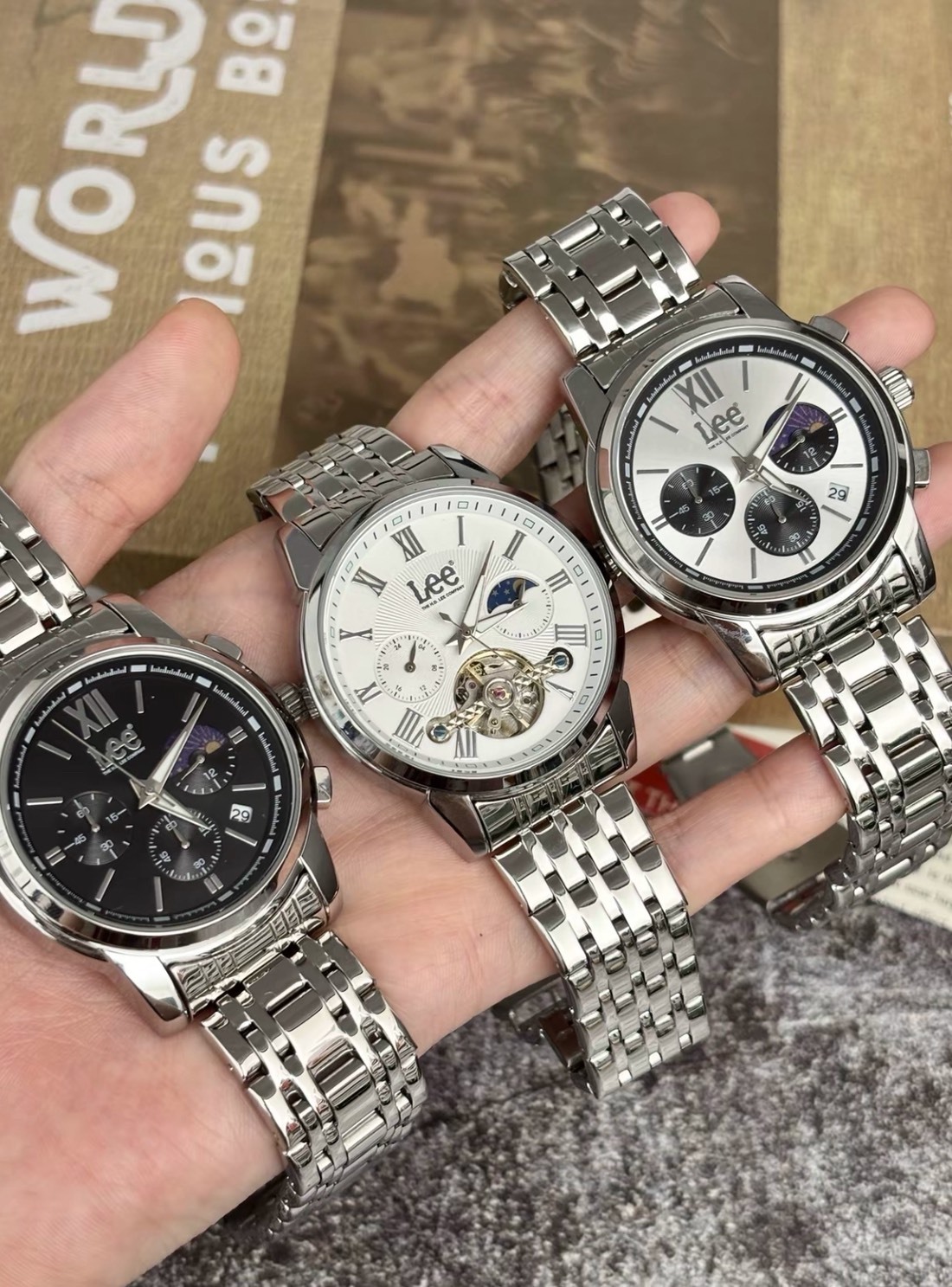 < LEE手錶系列 > 烈日萬象 三款 高級腕錶 多功能計時腕錶
