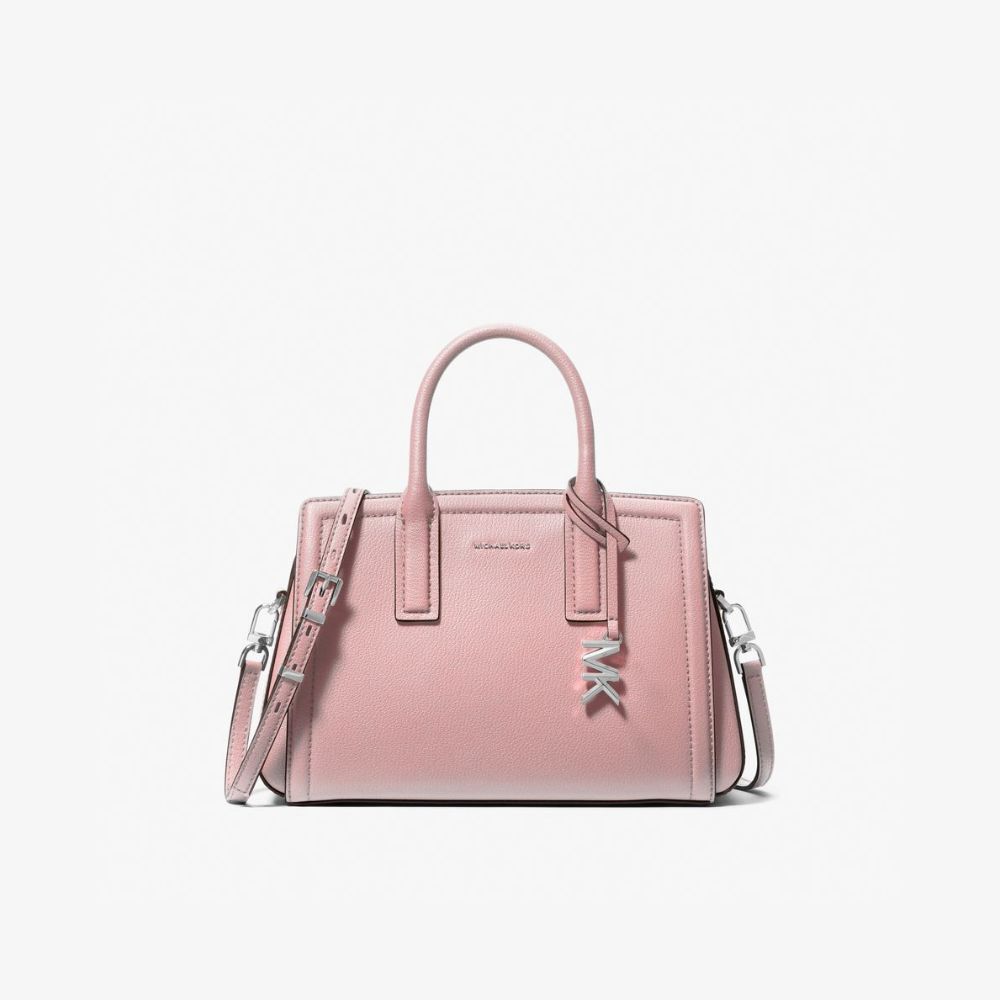 【MICHAEL KORS】LAILA煙燻玫瑰粉小型肩背提包