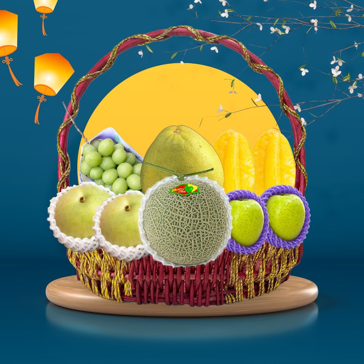 中秋美味果籃- M615-03