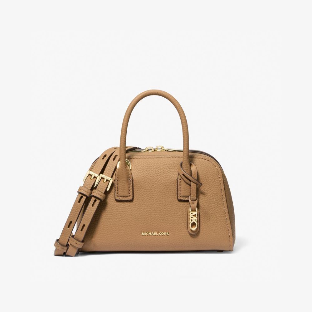 【MICHAEL KORS】ASHTON棕色小型肩背提包