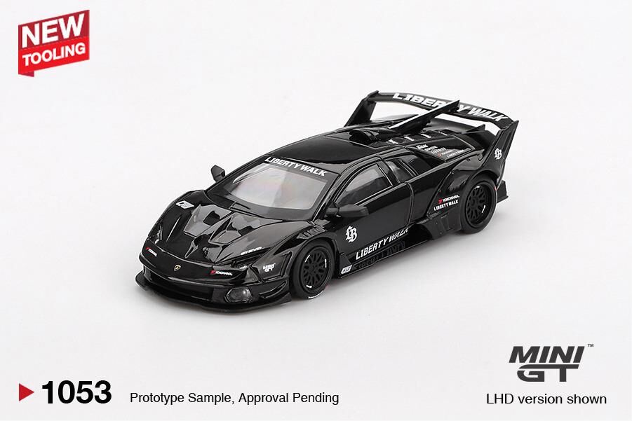 【預訂】Mini GT 1053 Lamborghini LB-Silhouette WORKS MURCIELAGO GT Evo Black