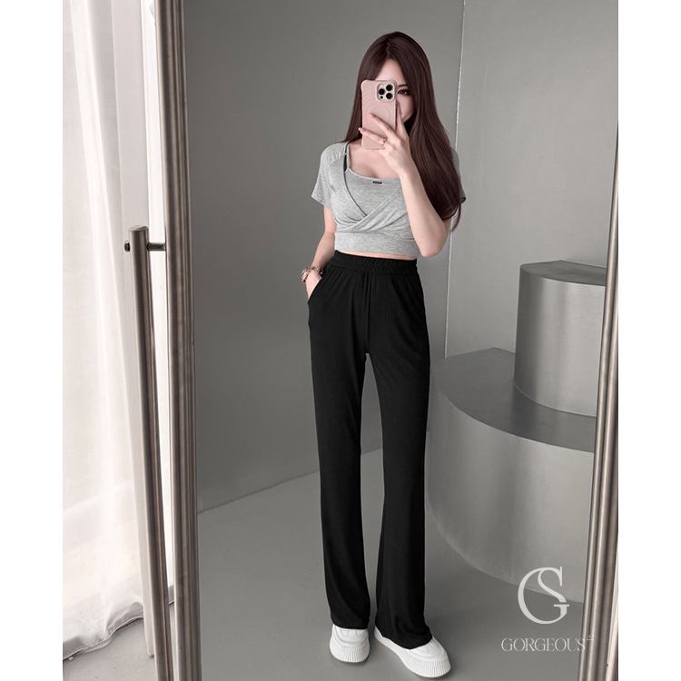 G9645  現貨「360°絲滑冰塊褲(加寬版)」